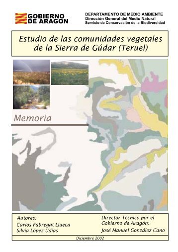 Estudio de las comunidades vegetales de la Sierra de Gúdar (Teruel)