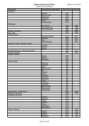 Zielnummernverzeichnis nach Gemeinden - RMV