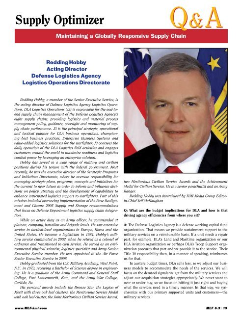 Defense logistics agency issue - KMI Media Group