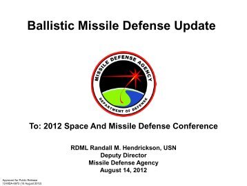 Ballistic Missile Defense Update - Missile Threat