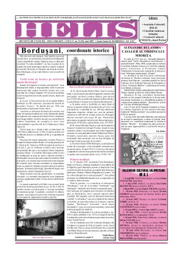 Borduºani, coordonate istorice - Revista HELIS