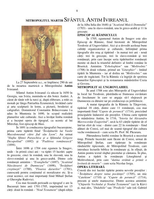 Nr. 157-158 (Mai -Iunie 2007) - Biserica Ortodoxă Română "Sfântul ...