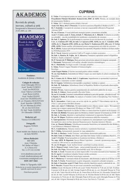 Descarca PDF (5.3MB) - Akademos - Academia de Ştiinţe a Moldovei