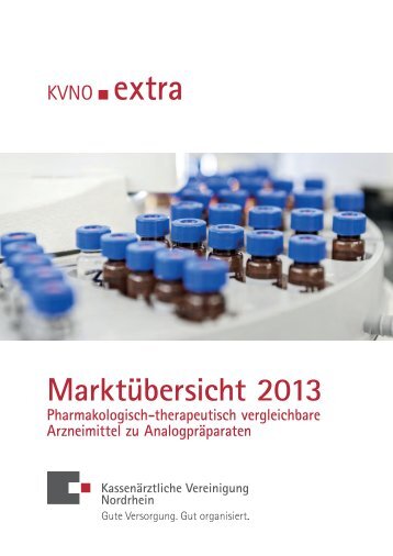 Marktübersicht 2013 - Kassenärztliche Vereinigung Nordrhein