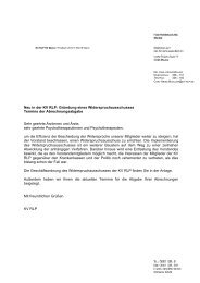 Neu in der KV RLP: Gründung eines Widerspruchausschusses ...