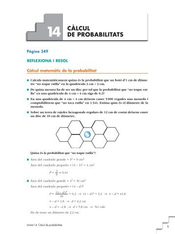 14. Càlcul de probabilitats - IES Sant Vicent Ferrer