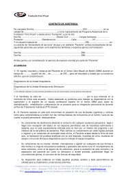 El Contrato de Asistencia 2008-09 - Font Picant