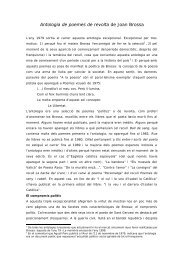 Antologia de poemes de revolta de Joan Brossa