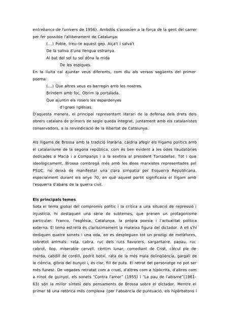 Antologia de poemes de revolta de Joan Brossa