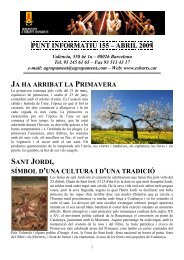 punt informatiu 155 – abril 2009 - Agrupament d'Esbarts Dansaires