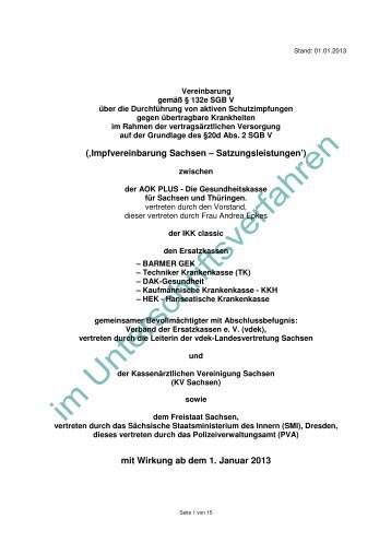 Satzungsleistungen (GKV, PVA) (ab 01.01.2013 - Kassenärztliche ...