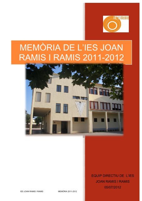 Memòria 2011-2012 - IES Joan Ramis i Ramis