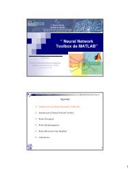 “ Neural Network Toolbox de MATLAB” - Facultad de Ciencias de la ...