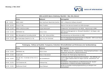 VOI ECM Forum - Kühn & Weyh Software GmbH