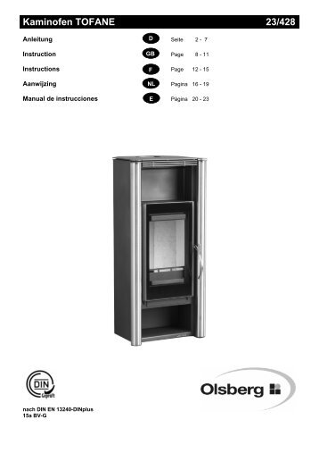 Kaminofen TOFANE 23/428 - KWT Großhandel Kamin