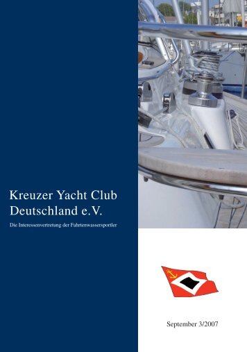 Titel-Rückseite neu! - Kreuzer Yacht Club Deutschland e.V.