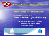 Elektronische Logbuchführung - Kreuzer Yacht Club Deutschland e.V.