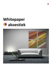 Whitepaper akoestiek Akoesta - Laarhoven design