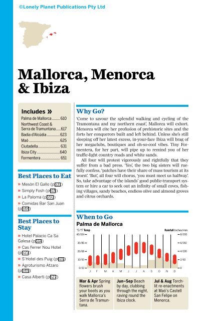 Mallorca, Menorca & Ibiza - Lonely Planet