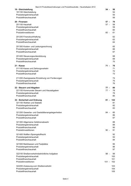 Produktbeschreibungen und Produkthaushalte - Stadt Laatzen