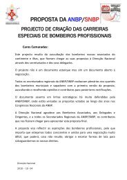 PROPOSTA DA ANBP/SNBP