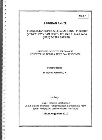 LAPORAN AKHIR - Kementerian Riset dan Teknologi