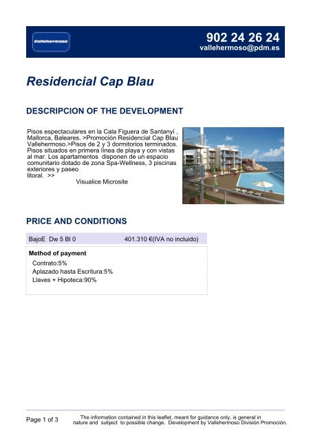 Residencial Cap Blau - Vallehermoso