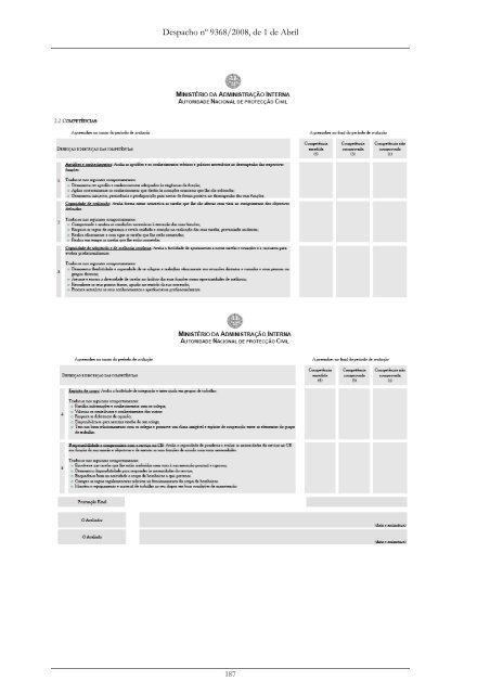 Compilação Legislativa - Bombeiros Portugueses