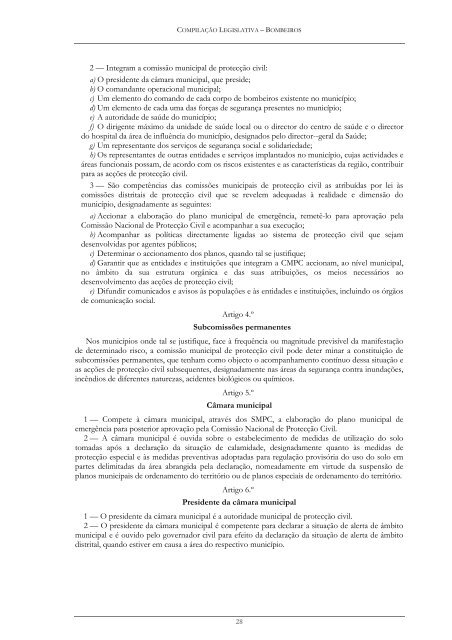 Compilação Legislativa - Bombeiros Portugueses