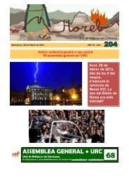 ASSEMBLEA GENERAL URC - Unió de Religiosos de Catalunya