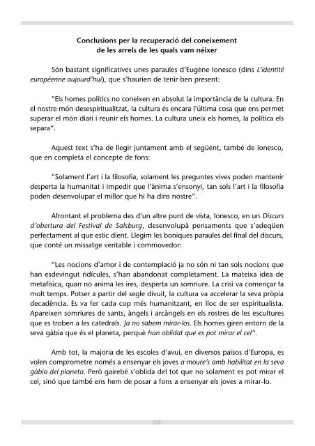 Llibret amb els discursos de l'acte - Universitat Ramon Llull