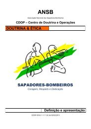 Doutrina dos Sapadores-Bombeiros - ANSB