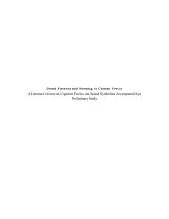 Sound Patterns and Meaning in Catalan Poetry A Literature Review ...