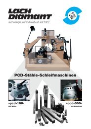 PCD-Stähle-Schleifmaschinen - Lach Diamant