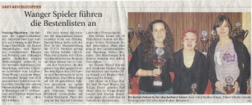 ADL Abschluss 2010-2 (Freisinger Tagblatt) - LA Dart Team Wang eV