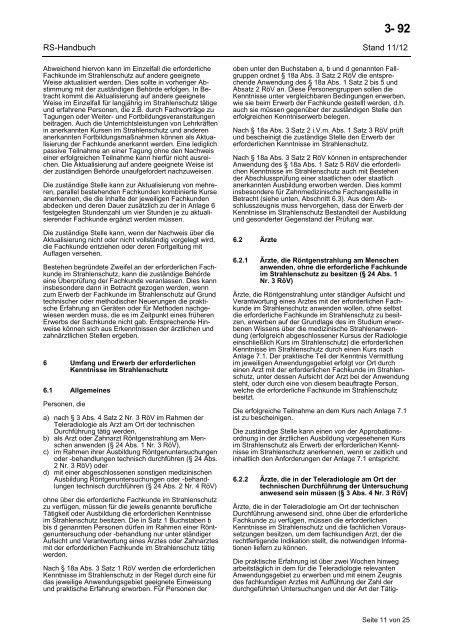 Richtlinie Fachkunde und Kenntnisse Strahlenschutz ... - BfS