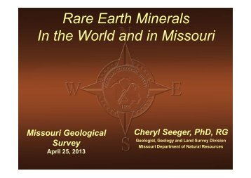 Rare Earth Minerals In the World and in Missouri