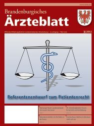 Ausgabe 3/2012 - Landesärztekammer Brandenburg