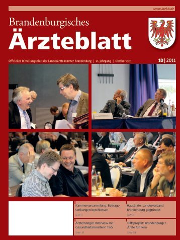 Ausgabe 10/2011 - Landesärztekammer Brandenburg