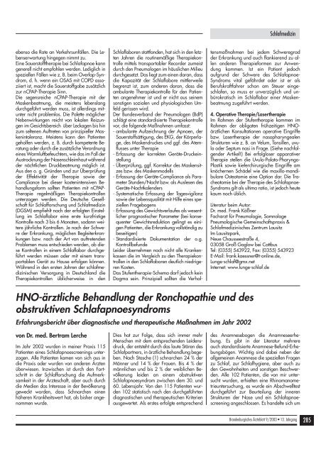 Brandenburgisches Ärzteblatt Ausgabe 09/2003