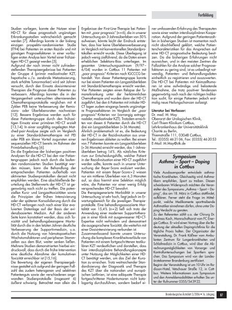 Brandenburgisches Ärzteblatt Ausgabe 03/2006