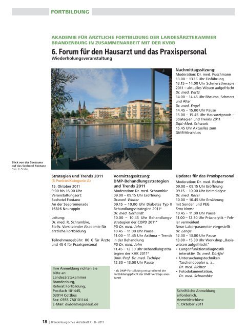 Ausgabe 07-08/2011 (PDF, 8364 kByte) - Landesärztekammer ...