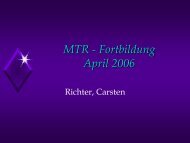 MTR - Fortbildung April 2006