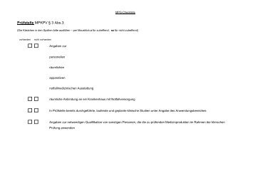 MPG Checkliste Prüfstelle/Prüfer