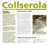 El Patronat i I'APIP Relacions internacionals - Parc de Collserola