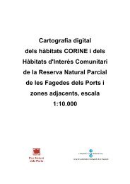 Cartografia digital dels hbitats CORINE i dels Hbitats d'Inte