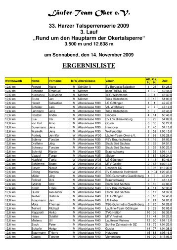 Läufer-Team Oker e.V. - des Läufer-Teams Oker eV