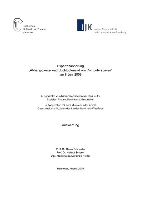 Expertenanhörung - LAG Erziehungsberatung NRW eV