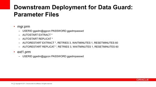 Oracle GoldenGate and Oracle Data Guard