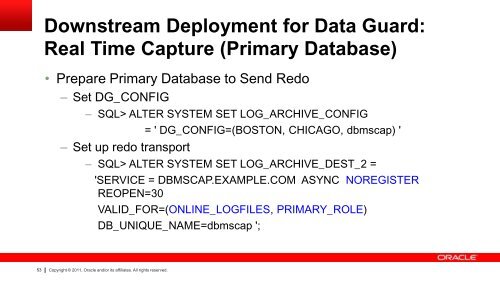 Oracle GoldenGate and Oracle Data Guard